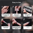 thumbnail image 5 of ensemble Transparent De Faux Ongles (pointe Longue) - Un Ensemble De 120 Ensemble Complet De Pointes D'ongles Transparentes - Gommage Transparent, 5 of 5