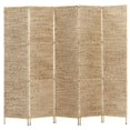 thumbnail image 1 of vidaXL 5-Panel Room Divider 76"x63" Water Hyacinth, 1 of 5