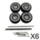 thumbnail image 1 of 6x4 Piezas Ruedas Y Neumáticos De Coche RC Accesorios De Coche De Aleación RC Para Escala 1/64 DIY Argent Style C, 1 of 8