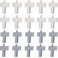 thumbnail image 2 of 20 Pieces Kitchen Door Damper, Cabinet Closing Dampers, Drawer Closing Damper, Soft And Quiet Closing Damper, For Cabinet, Door (white+grey), 2 of 5