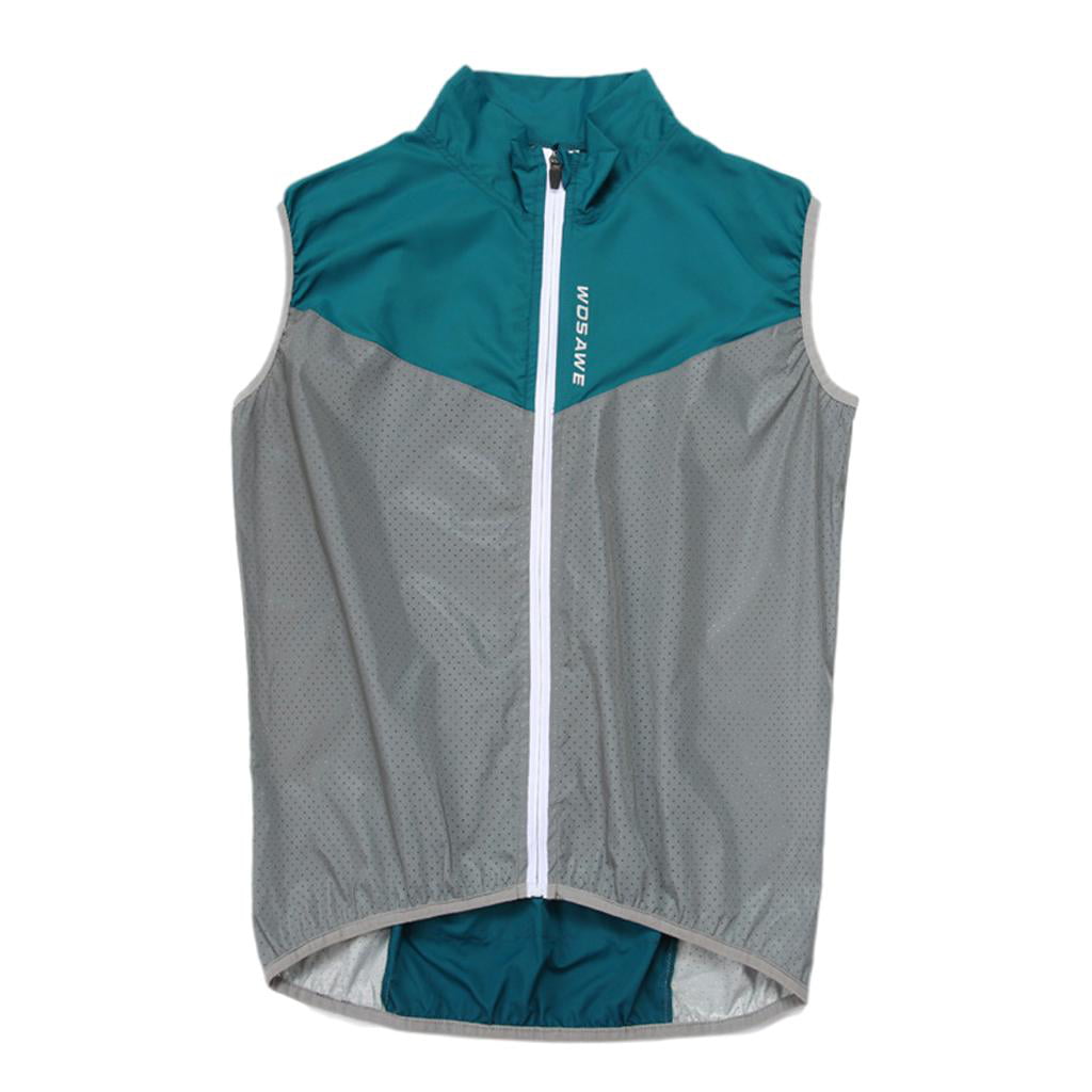Unisex Reflective Sport Vest Breathable Mesh Night Running Cycling Outdoor Vest 