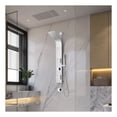 thumbnail image 2 of Aura Series 39 in. 2-Jetted Full Body Shower Panel System in Brushed Steel with Rainfall Showerhead and Spray Wand, 2 of 11