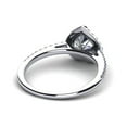thumbnail image 2 of 1.50 Cts Heart Moissanite Solitaire Halo Engagement Ring for women 18K White Gold Plated Bridal Wedding Ring 925 Sterling Silver Ring for Her, 2 of 6