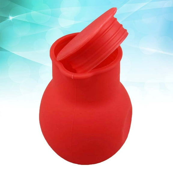 PBPBOX Red Silicone Chocolate Melting Pot Microwave Safe Pouring Tool for Baking and Butter