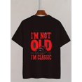 thumbnail image 2 of Men's Casual Novelty T-Shirt, Polyester, Geometric Pattern, Regular Fit, Crew Neck, Stretch Fabric, Vintage Car Design, Classic Style Tee Tee For Adult, Men, Women, Teen, Teenager, Adolescent,Youth, 2 of 7