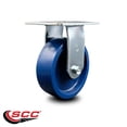 thumbnail image 2 of 6 Inch Heavy Duty Top Plate Solid Poly Rigid Caster with Roller Bearing SCC, 2 of 2