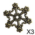 thumbnail image 1 of 3x Bobinas De Hilo De Metal Retro Organizador De Bordado Suministros De Herramientas De Costura Bronce, 1 of 10