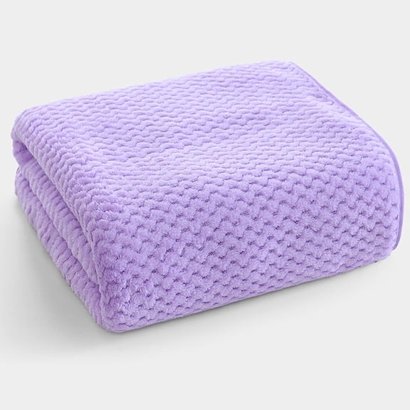 Zhuge 2 Pack Large Coral Fleece Bath Towels 28x55 Inch, Ultra Soft Fluffy Plush Bathroom Towels, Highly Absorbent Durable Shower Towel Set for Daily Home Use, Purple