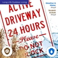 thumbnail image 5 of No Parking Active Driveway Sign, 10x7 Vinyl Sticker, 5 of 9