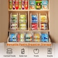 thumbnail image 5 of Baxikayon 4-Pack Stackable Can Organizer with Handles, Foldable Wire Soda & Canned Food Storage Rack for Kitchen Pantry Cabinet, White, 5 of 8