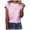 Pink, variant on Fesfesfes Womans Shirts Valentine's Day Fashion Woman Causal Round-Neck Printing Blouse Short Sleeve T-Shirt Tops Tops for Women 4(S)