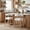 Natural, variant on Christopher Knight Home 26" Seat Height Bar Stools with Upholstered Back for Kitchen Island, Walnut, Set of 2