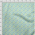 thumbnail image 4 of oneOone Cotton Jersey Sea Green Fabric Floral Watercolor Quilting Supplies Print Sewing Fabric By The Yard 58 Inch Wide, 4 of 4