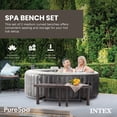 thumbnail image 2 of Intex 2 Medium PureSpa Accessories Benches, Compatible w/ 4 Person Spas, 2 of 6