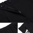 thumbnail image 3 of Pantalones Anchos Pantalones holgados para mujer Cintura elástica informal Forma de H Vacaciones Vacaciones (Negro S) Ygjytge para Mujer Negro T S, 3 of 8