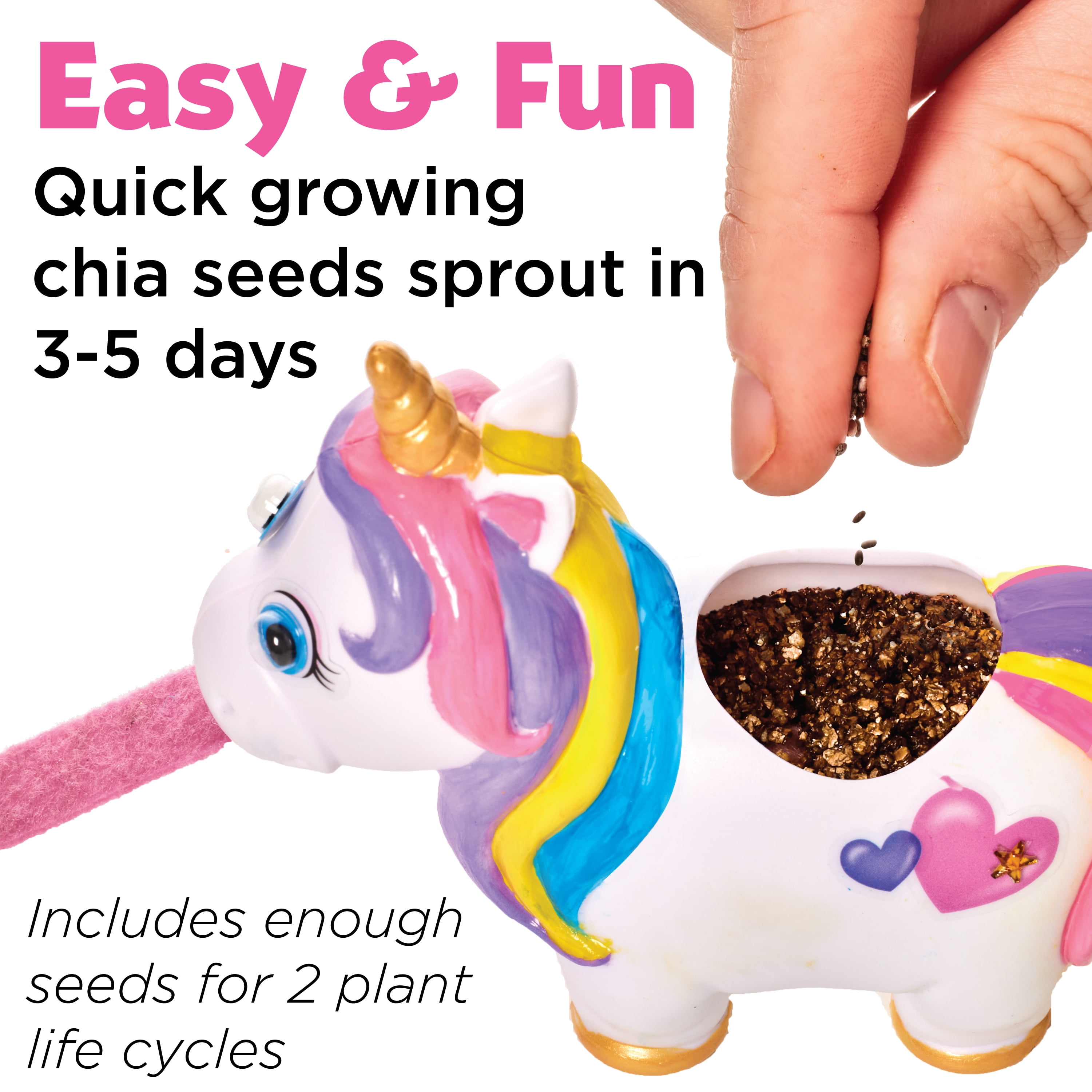 Creativity for Kids Unicorn Self-Watering Plant Pet, 6+ Craft Kit