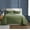 Green, variant on Brooklyn Loom Essential 100% Cotton Washed Softness 2-Piece Twin XL Comforter Set in Grey, Solid Color, OEKO-TEX Certified