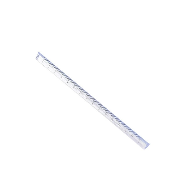 Bfogop Transparent Triangle Ruler Small Architectural Scale Ruler Pocket Size Ruler Plastic Clear Ruler Triangle Ruler Drafting Tools Office and School Supplies 15cm
