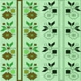 thumbnail image 1 of Ahgly Company Machine Washable Indoor Square Transitional Green Area Rugs, 8' Square, 1 of 7