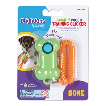 UPC: 0765023093803 | Brightkins Smarty Pooch Bone Training Clicker with Wrist Strap  Dog Toy for Pet Behavior Reinforcement and Birthdays