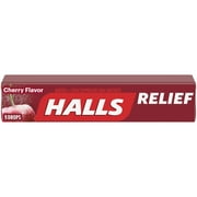 HALLS, Cherry Flavor Cough Drops, 9 Drops