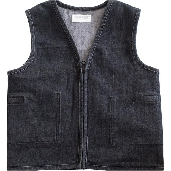 Fun & Function Denim Weighted Vest to Reduce Wiggles, Fidgets, Anxiety - Small Age 5-8