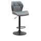 thumbnail image 1 of Banco Alto Ajustable Gris para Barra, con Respaldo y Base Metálica EKE Life, 1 of 5