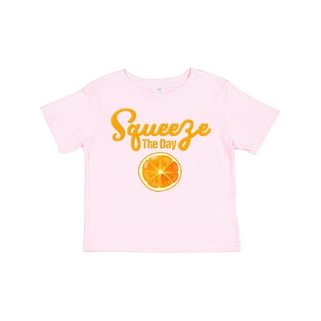 

Inktastic Orange Squeeze the Day Gift Toddler Boy or Toddler Girl T-Shirt