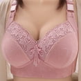 thumbnail image 2 of Dvkptbk Womens Bras Woman's Embroidered Glossy Comfortable Breathable Bra Underwear No Rims, 2 of 5