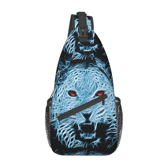 ZICANCN Crossbody Sling Bag for Men Women - Animals Leopard Casual Shoulder Backpacks for Travel Sport Climbing Runners Daypack