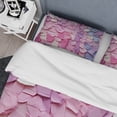 thumbnail image 4 of Designart "Dynamic Paint in Pink and Purple" Abstract Geometric Bedding Covert Set - Abstract Pink Modern Bed Set With 2 Shams, 4 of 6