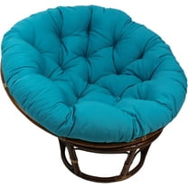 Blazing Needles Twill Papasan Cushion, 1 Count (Pack of 1), Aqua Blue