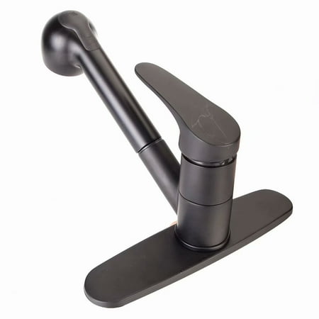 2008 Single Hole Bar Faucet (Brass Kitchen Faucet High Arc Spring Kitchen Sink Faucet with Sprayer Single Handle Hole Pull Down Bar Sink Faucet)