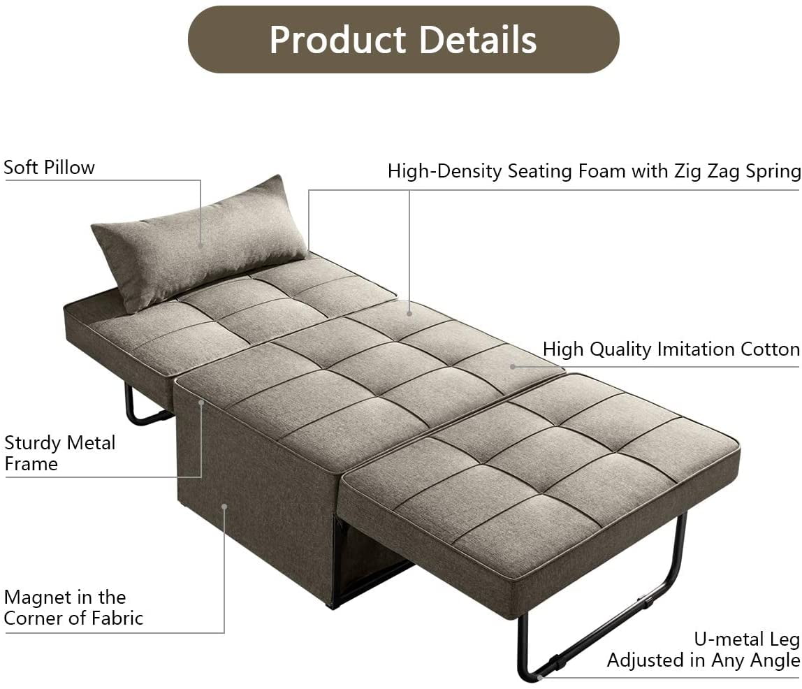 Vonanda Sofa Bed Convertible Chair 4, Sofa Bed Convertible Chair 4 In 1