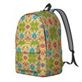thumbnail image 2 of Pioneer Flower Floral Print Pattern Backpack for School, Cute School Bag with Adjustable Shoulder Straps and Padded Back, 15.7"x11.8"x5.5", 2 of 5