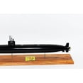 thumbnail image 3 of USS Santa Fe SSN-763 (Black Hull) Submarine Model,Navy,Scale Model,Mahogany,20 inch,LA Class, 3 of 5