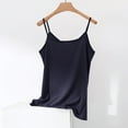 thumbnail image 5 of DeHolifer Women's Tops Plus Size Cotton Linen Sleeveless Solid Color Crewneck Homewear Casual Loose Pajama Tops Navy 3XL, 5 of 6