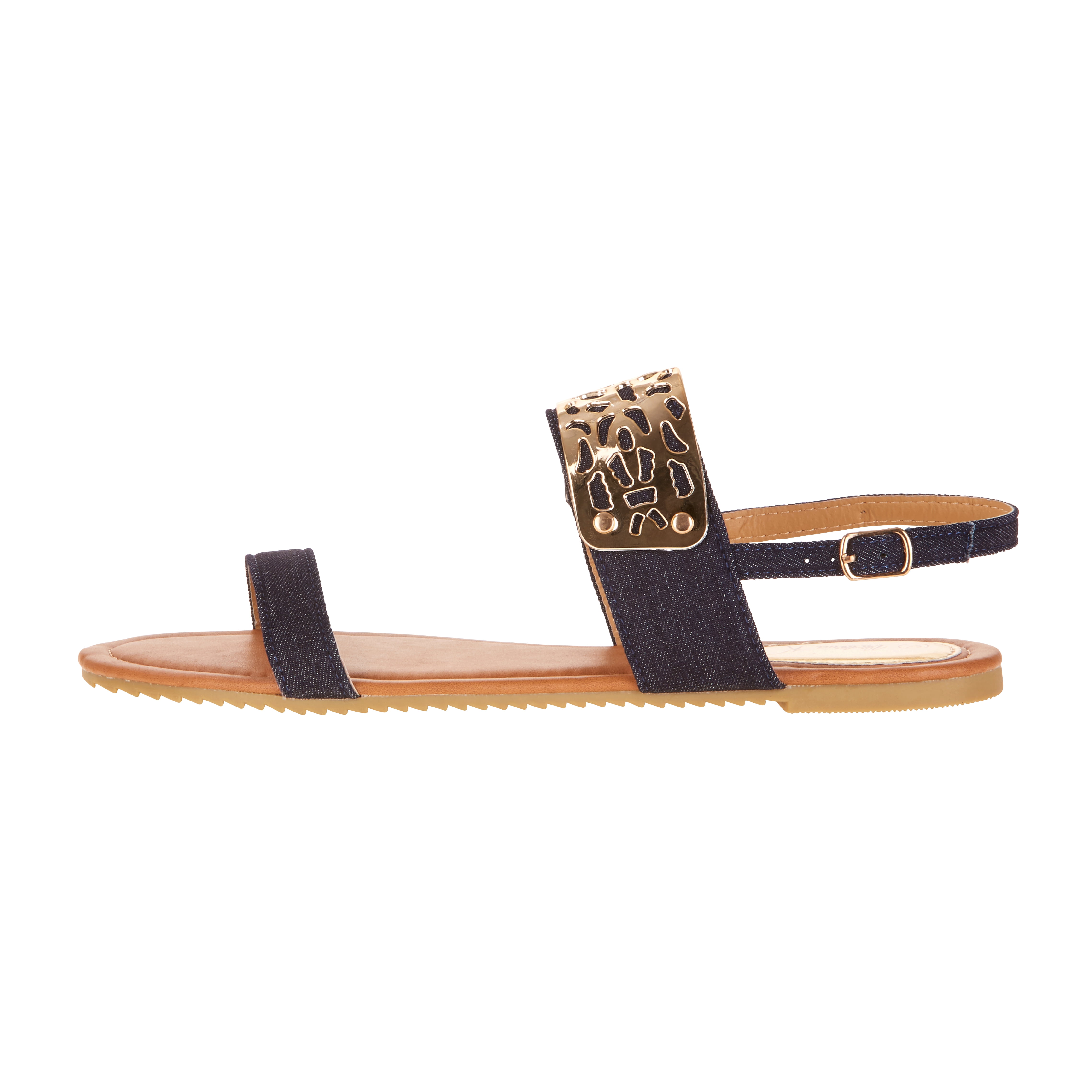 Victoria K Women's Gold Cuff Fashion Sandals