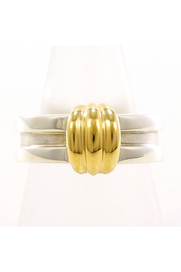Pre-Owned Group with Tiffany & Co. 18K Yellow Gold and Silver Ring, 8.8g Total Weight, Free...