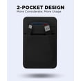 thumbnail image 2 of Afterplug 2-Pocket Adhesive Storage Pouch, Laptop Accessory Organizer for SSD, Magic Mouse, Cables - Black, 2 of 7