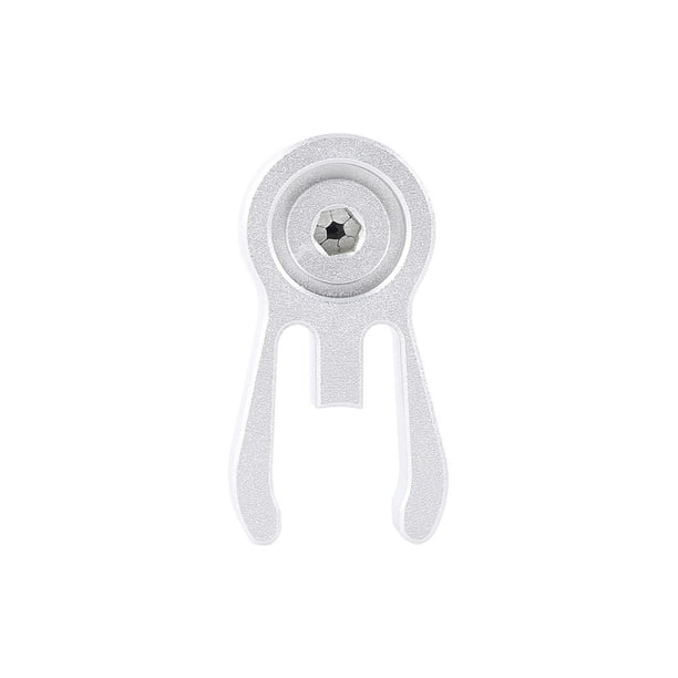 sweethay Soporte de tubo de cabeza plegable de cangrejo para manillar de horquilla delantera, hebilla de fijación de montaje resistente al desgaste, Ciclismo Plata sweethay OD023866-04
