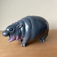 thumbnail image 3 of Moo Dengs , Baby Pygmy Hippos Collectible, for Kids, Figurine Small Tabletop Statue, Hippopotamus, 3 of 4