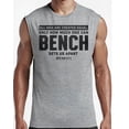 thumbnail image 2 of Gymish Bench Sets Us Apart Workout Tank Top for Men – Funny Lifting Gym Shirt, Fitness Gym Wear, Heather Grey, 3X-large, 2 of 5