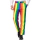 thumbnail image 1 of Pantalones INSPIRE CHIC para hombres, pantalones a rayas, ajuste ceñido, bloque de color, con botones y cremallera, pantalones de vestir 28 multicolor, 1 of 7