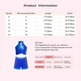 thumbnail image 7 of TSSOE 2-piece Sequins Jazz Hip Hop Dance Outfits for Girls Sleeveless Criss Cross Back Crop Top with Shorts Set Dancewear Hot Pink 14, 7 of 7