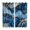 Blue Gold, variant on Blue Marble Kitchen Curtains 84 Inch Length, Contemporary Abstract Golden Foil Texture Grommet Top Bedroom Living Room Curtains, Light Filtering Cafe Curtain Drapes 2 Panels Set 84''x84''