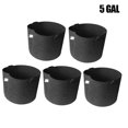 thumbnail image 2 of 5-Pack Heavy Duty Thickened Nonwoven Fabric Pots Grow Bags with Handles Gardening Tool, 2 of 7
