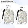 thumbnail image 2 of Yiaed Aerial Flora Print Laptop Backpack Travel Canvas Backpack Vintage Aesthetic Backpack for School Knapsack Plain Backpack Backpack for School-Medium, 2 of 5