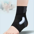 thumbnail image 6 of Opolski Ankle Brace Open Heel Ankle Support Ankle Support Stabilizer Elastic Breathable Compression Strap for Arthritis Tendonitis Plantar for Football Black, 6 of 8