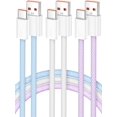 thumbnail image 1 of Cable Senetem USB-A a USB-C, paquete de 3, carga rápida de 3 A, 3 m, 1 of 7